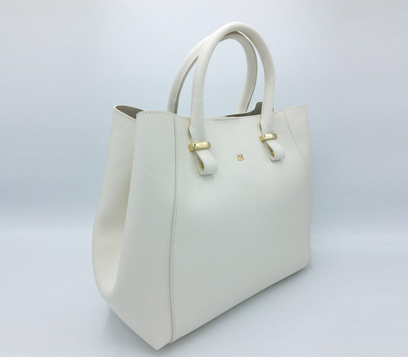 Jane - Off-White Vegan Leather Satchel