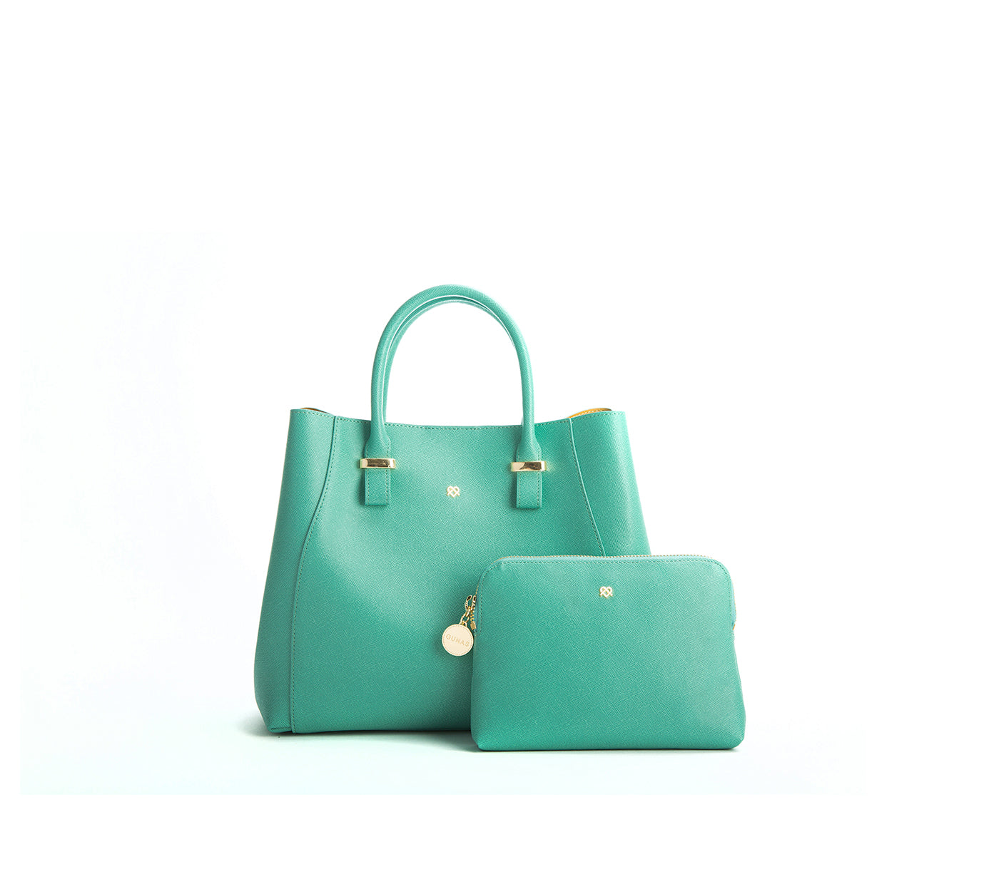 Jane Tiffany Blue Vegan Leather Satchel