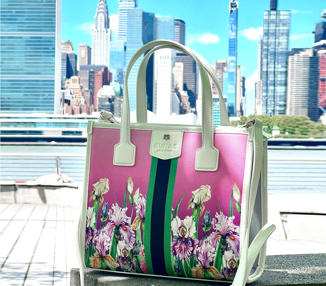 Oasis - Purple Iris Vegan Canvas Bag