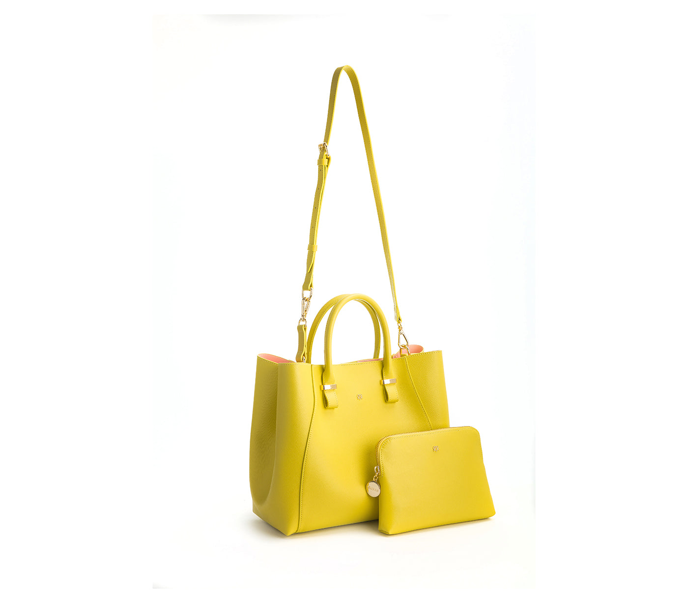 Jane - Lemon Yellow Vegan Leather Satchel