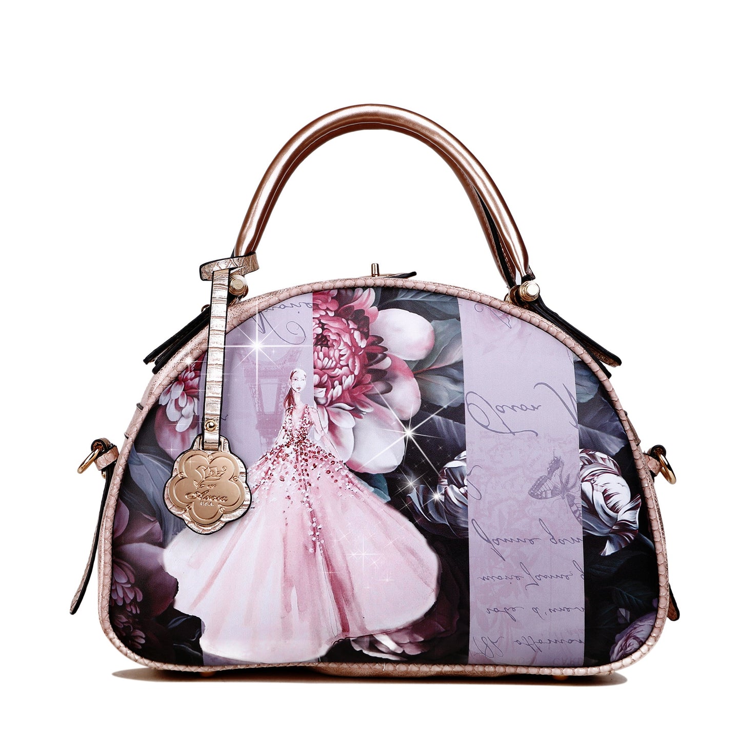 Blossomz Dome Top Handle Bag